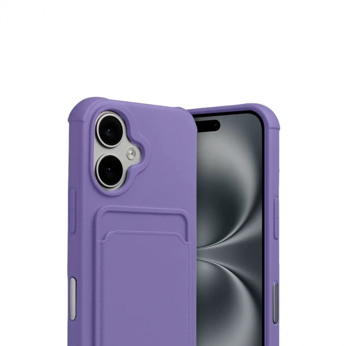 İphone 17 Kelvin Kartvizitli Silikon - Lila