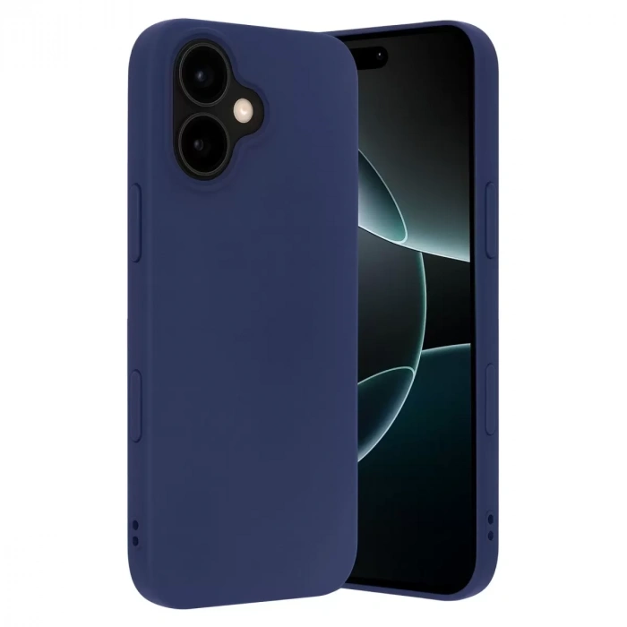 İphone 17 Nano İçi Kadife Silikon - Lacivert