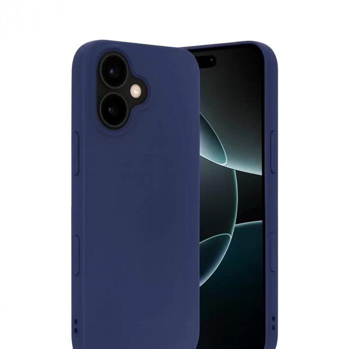 İphone 17 Nano İçi Kadife Silikon - Lacivert