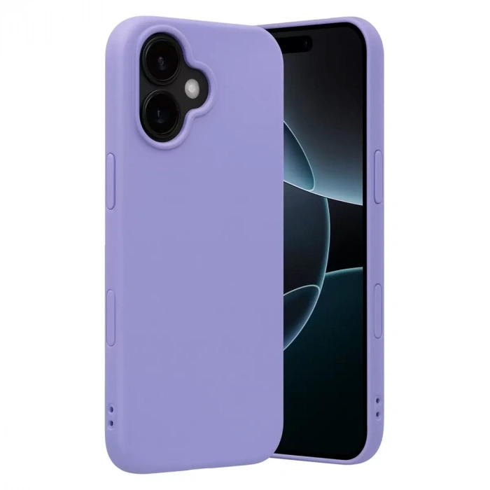 İphone 17 Nano İçi Kadife Silikon - Lila