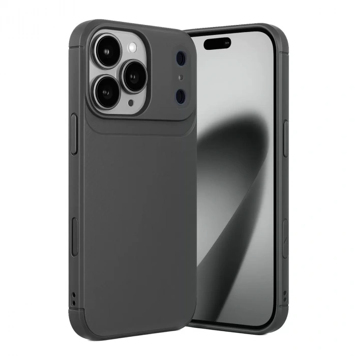 İphone 17 Pro Auto Focus Karbon Kapak - Gri