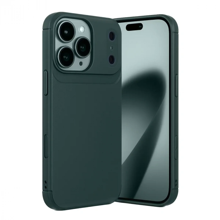 İphone 17 Pro Auto Focus Karbon Kapak - Koyu Yeşil