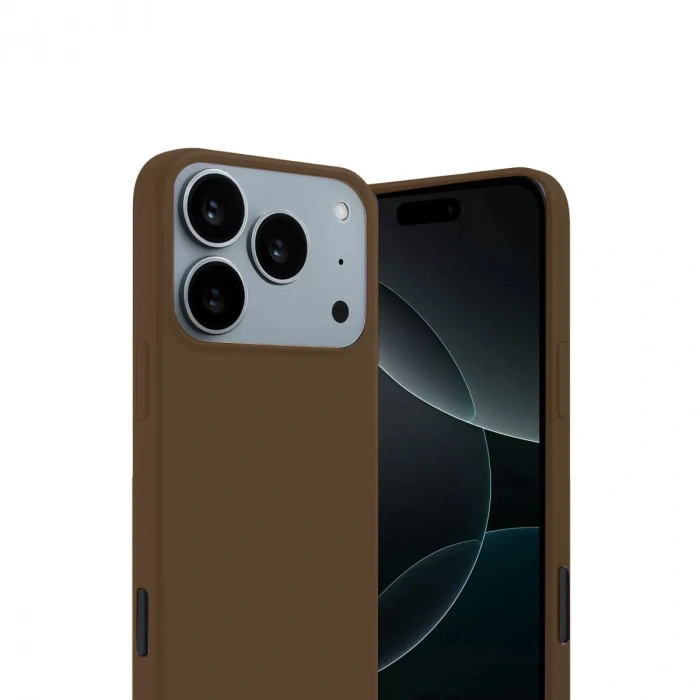 İphone 17 Pro First Silikon - Kahverengi