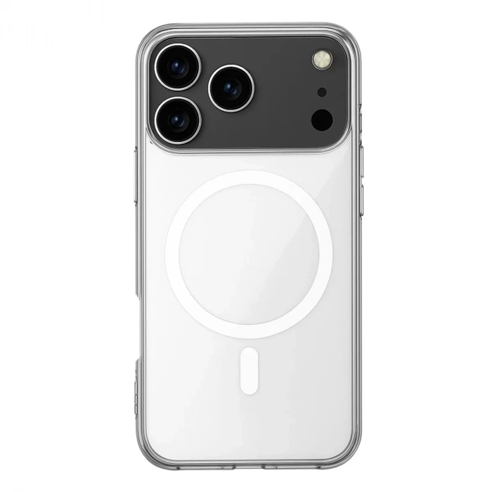 İphone 17 Pro Kılıf Magneticsafe Şeffaf Silikon - Şeffaf
