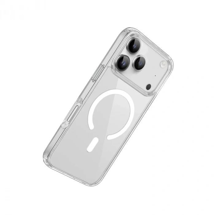 İphone 17 Pro Kılıf Pc Real Magsafe Kapak - Şeffaf