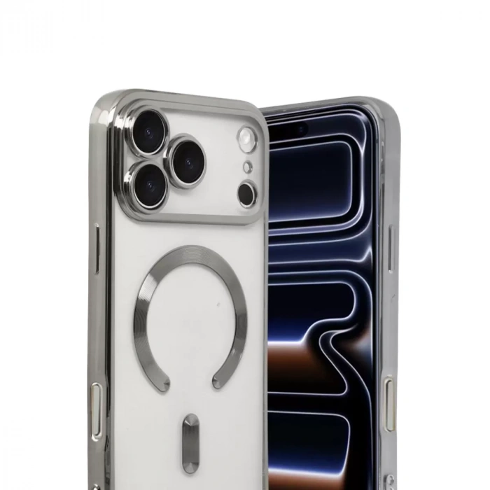 İphone 17 Pro Kross Magneticsafe Kapak - Gümüş