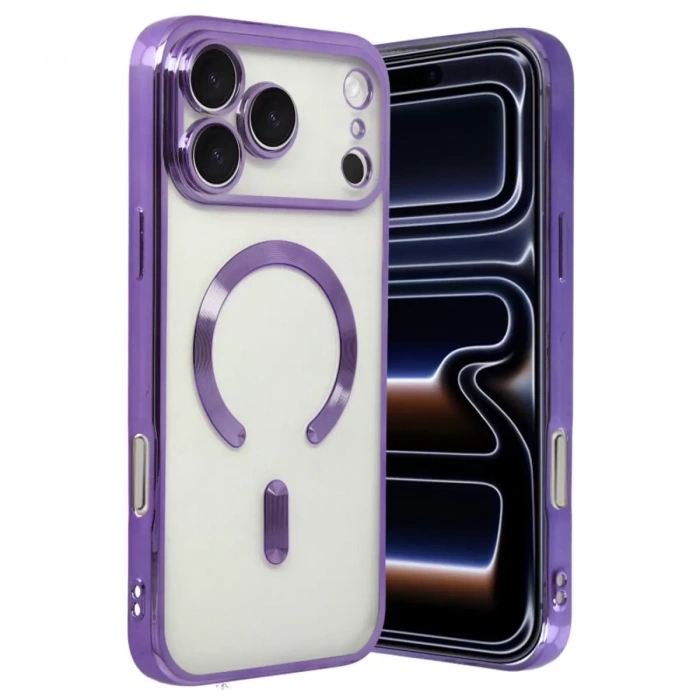 İphone 17 Pro Kross Magneticsafe Kapak - Mor
