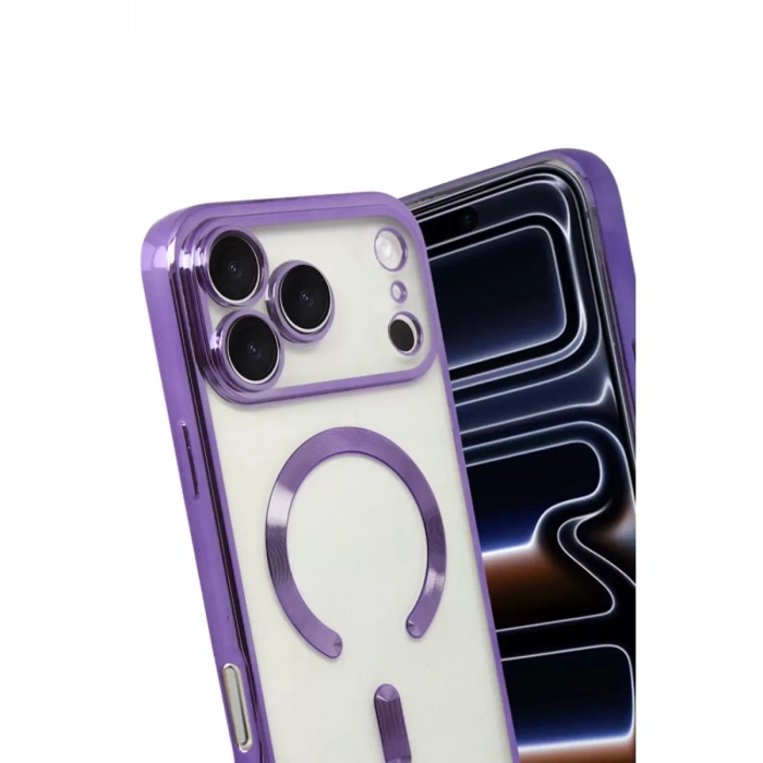 İphone 17 Pro Kross Magneticsafe Kapak - Mor
