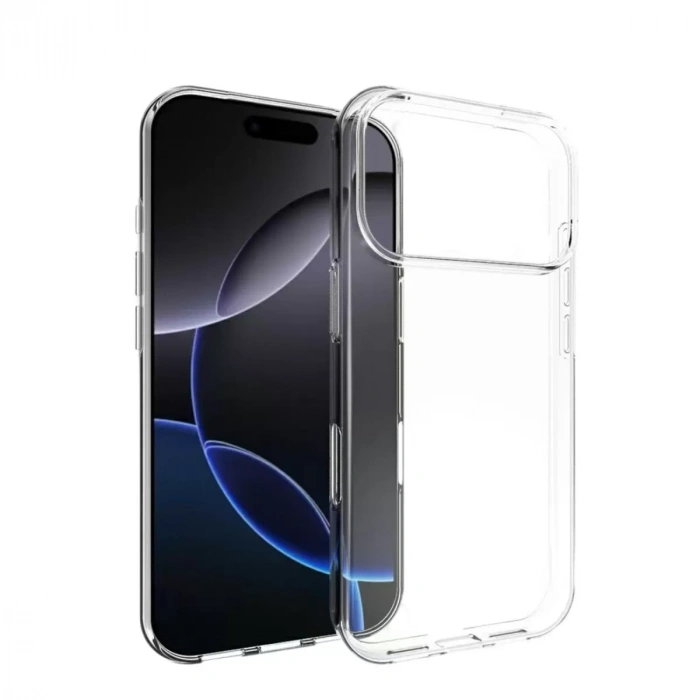 İphone 17 Pro Lüx Şeffaf Silikon - Şeffaf