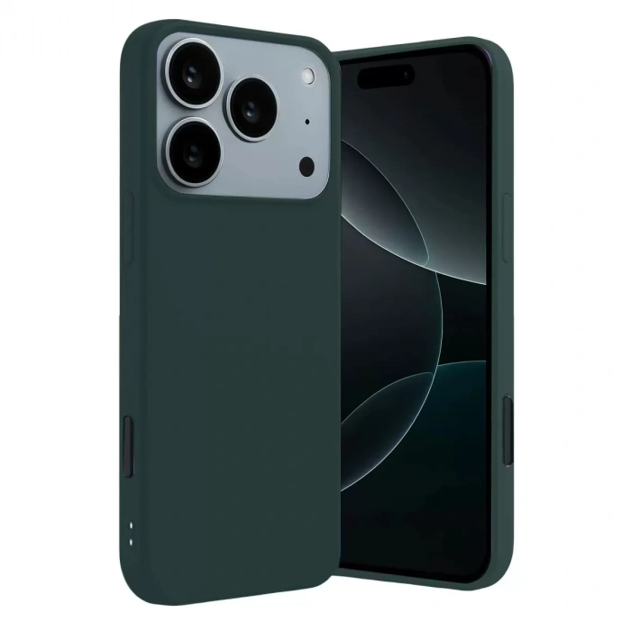 İphone 17 Pro Max First Silikon - Koyu Yeşil