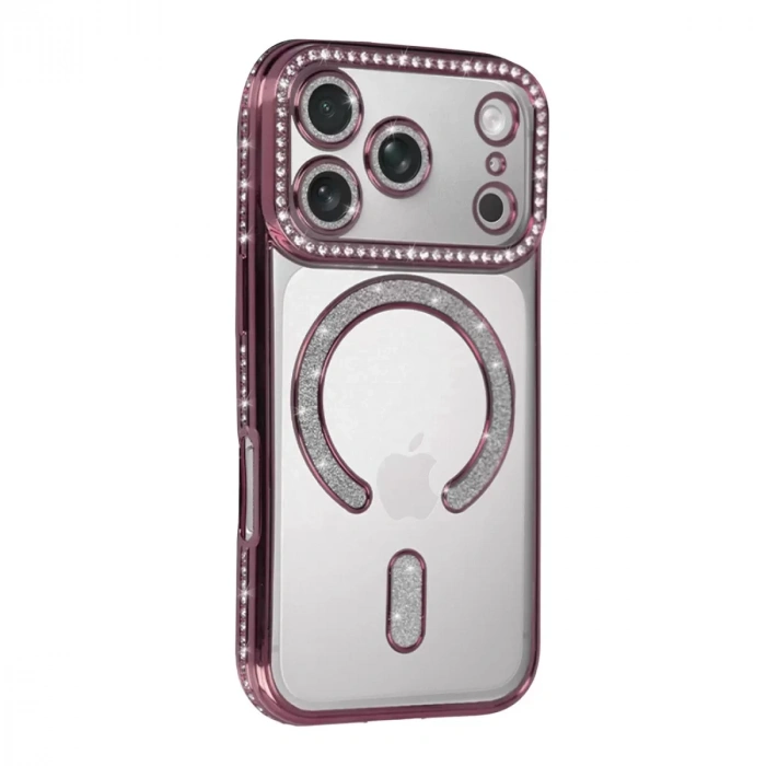 İphone 17 Pro Max Joke Simli Magneticsafe Kılıf - Pembe