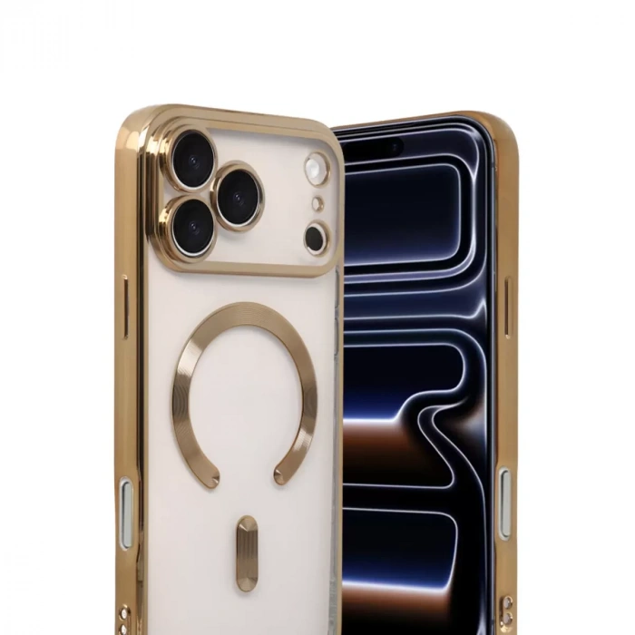 İphone 17 Pro Max Kross Magneticsafe Kapak - Gold