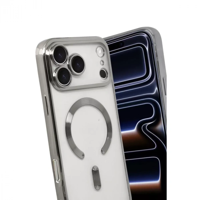 İphone 17 Pro Max Kross Magneticsafe Kapak - Gümüş