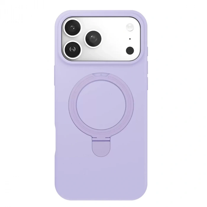 İphone 17 Pro Max Regal Magsafe Standlı Kapak - Lila