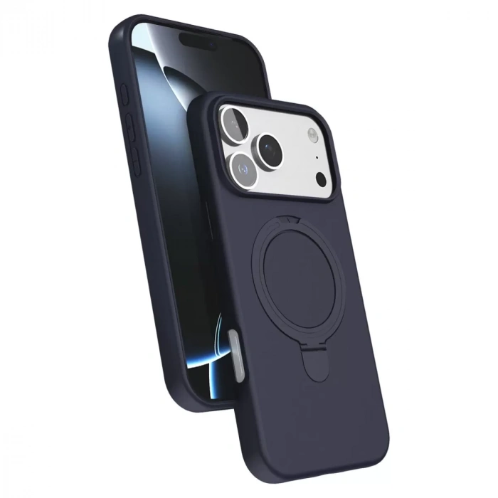 İphone 17 Pro Regal Magsafe Standlı Kapak - Lacivert