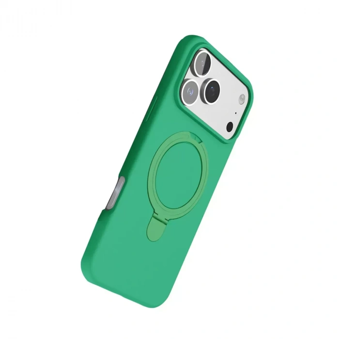 İphone 17 Pro Regal Magsafe Standlı Kapak - Yeşil