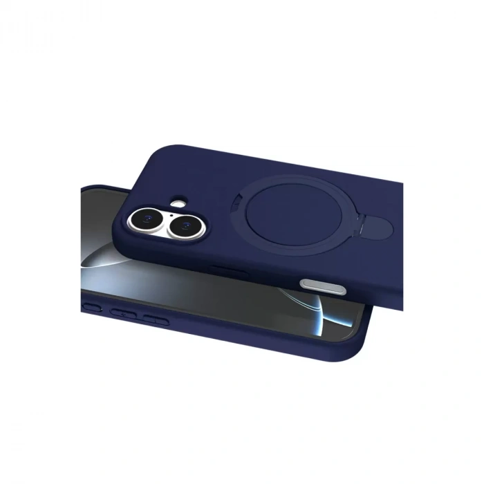 İphone 17 Regal Magsafe Standlı Kapak - Lacivert