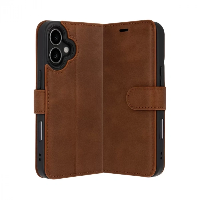 İphone 17 Trend S Plus Kapaklı Kılıf - Taba