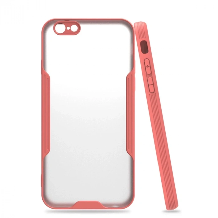 İphone 6 Kılıf Platin Silikon - Pembe