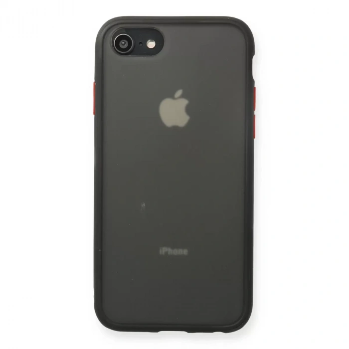 İphone 7 Kılıf Montreal Silikon Kapak - Siyah