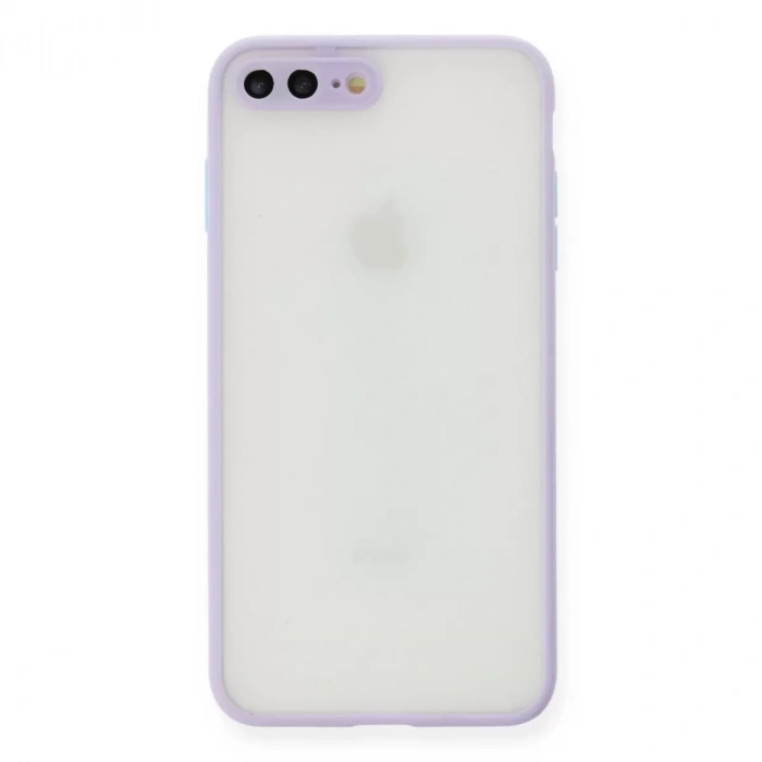 İphone 7 Plus Kılıf Montreal Silikon Kapak - Mor