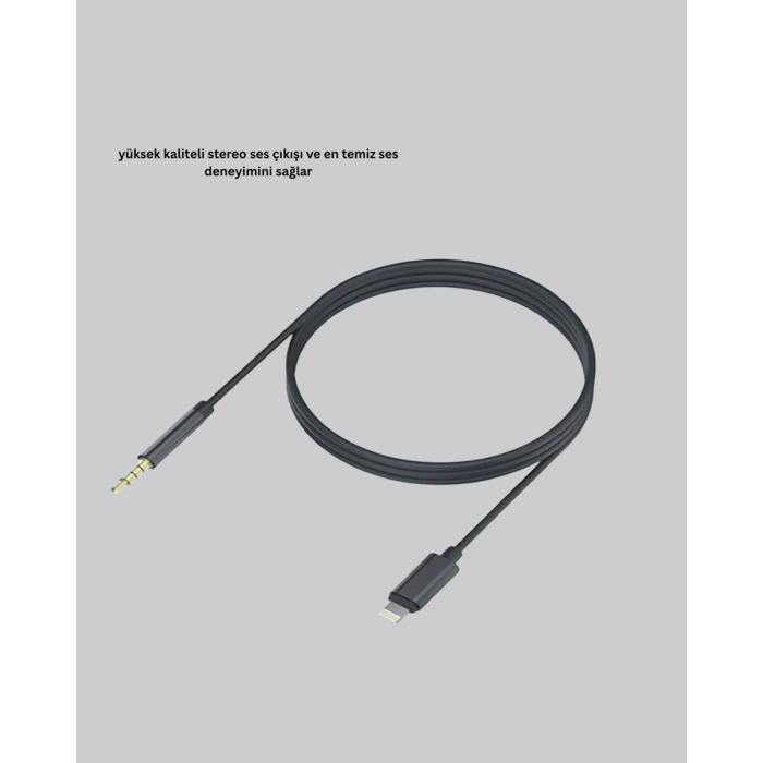 iPhone Lightning 3.5mm Aux Çevirici Kablo JH-023 Stereo Ses Aktarıcı