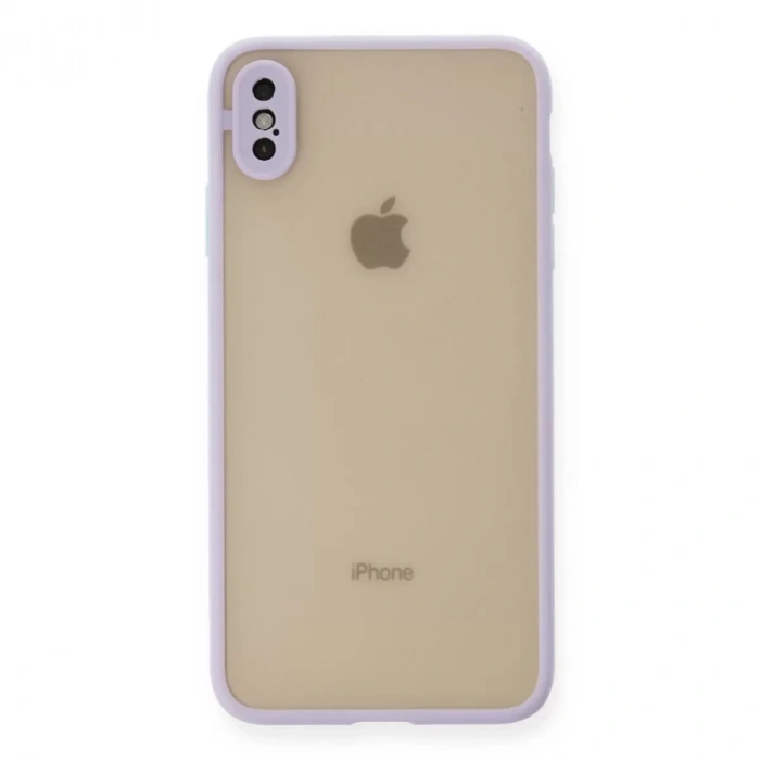 İphone X Kılıf Montreal Silikon Kapak - Mor