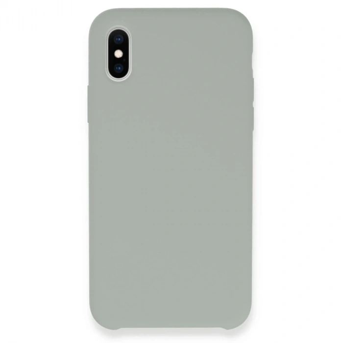 İphone Xs Max Kılıf Lansman Legant Silikon - Açık Gri