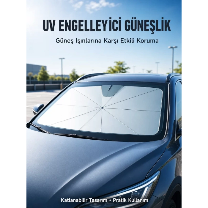 Isı ve UV Engelleyici Güneşlik – 360° Bükülebilir Şemsiye Sapı ile Konfor Yeni Nesil
