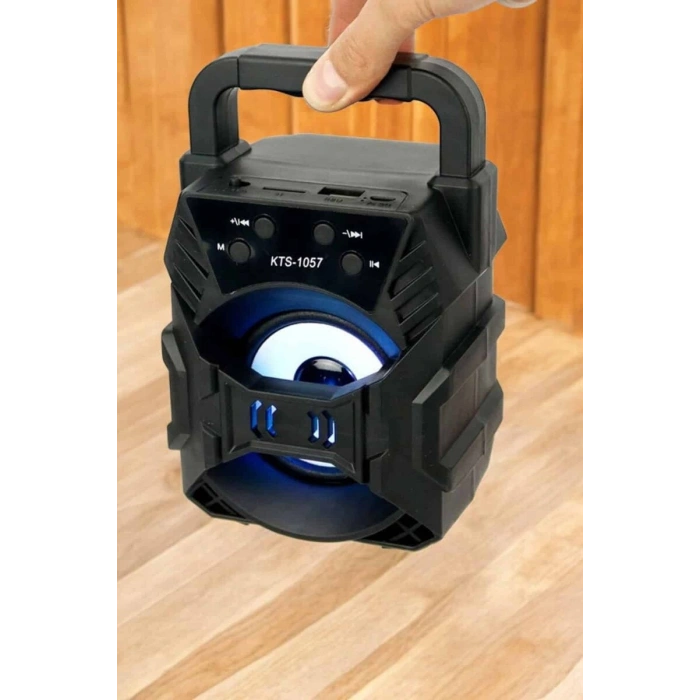 Işıklı Bluetooth Hoparlör Müzik ve Renkli Işık Taşınabiilir