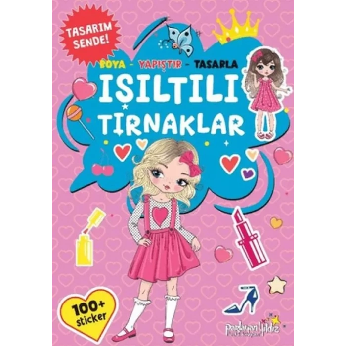 Işıltılı Tırnaklar Boya-Yapıştır-Tasarla