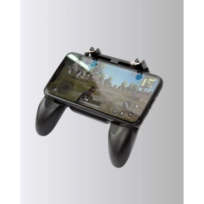 Joystick ve Parmak Tetikleyicili Mobil Oyun Gamepad Tutucu