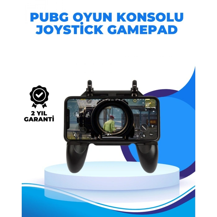 Joystickli ve Tetikleyicili PUBG Mobile Gamepad Oyun Kontrolcüsü