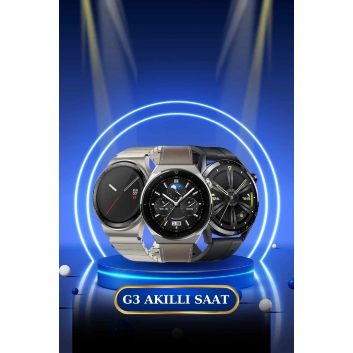 Kablosuz Bluetooth Bağlantılı Kulaklık ve Dokunmatik Ekran Akıllı Saat Arama Cevaplama