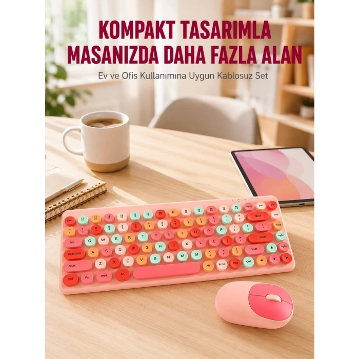 Kablosuz Bluetooth Klavye – Çoklu Cihaz Desteği Akıllı Güç Tasarrufu Yeni Nesil