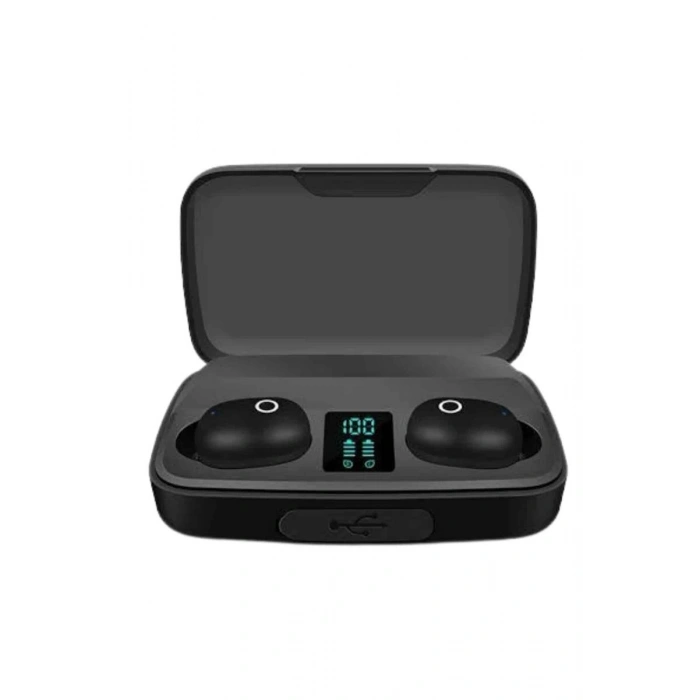Kablosuz Bluetooth Kulaklık Android ve İOS Uyumlu Led Göstergeli Powerbankli