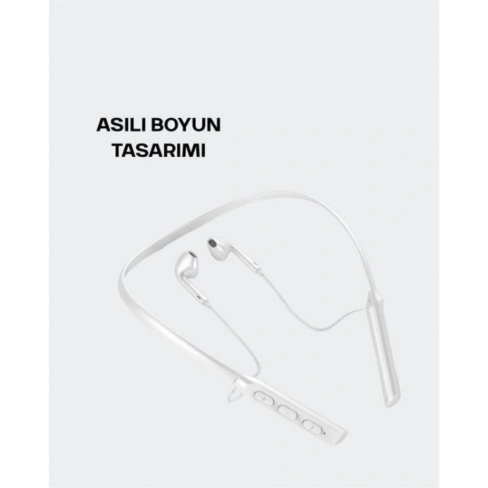 Kablosuz Bluetooth Kulaklık – Boyun Askılı 100 Saat Pil Ömrü