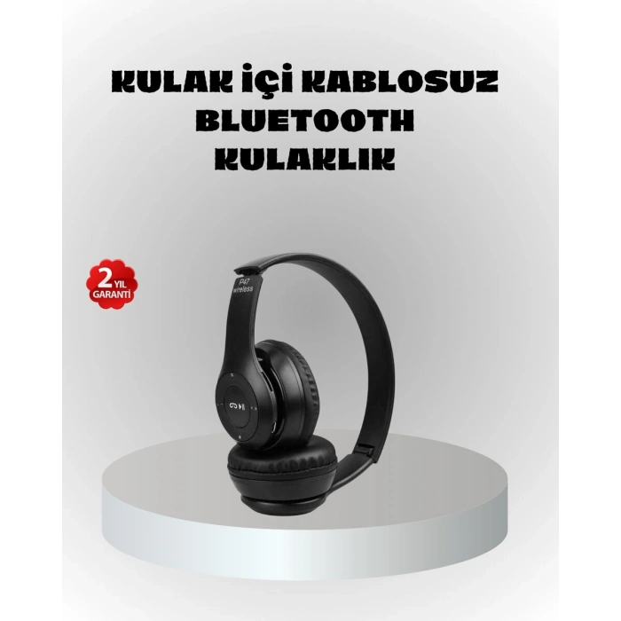 Kablosuz Bluetooth Kulaklık – TF Kart AUX Mikrofonlu Suya Dayanıklı 10m Menzil