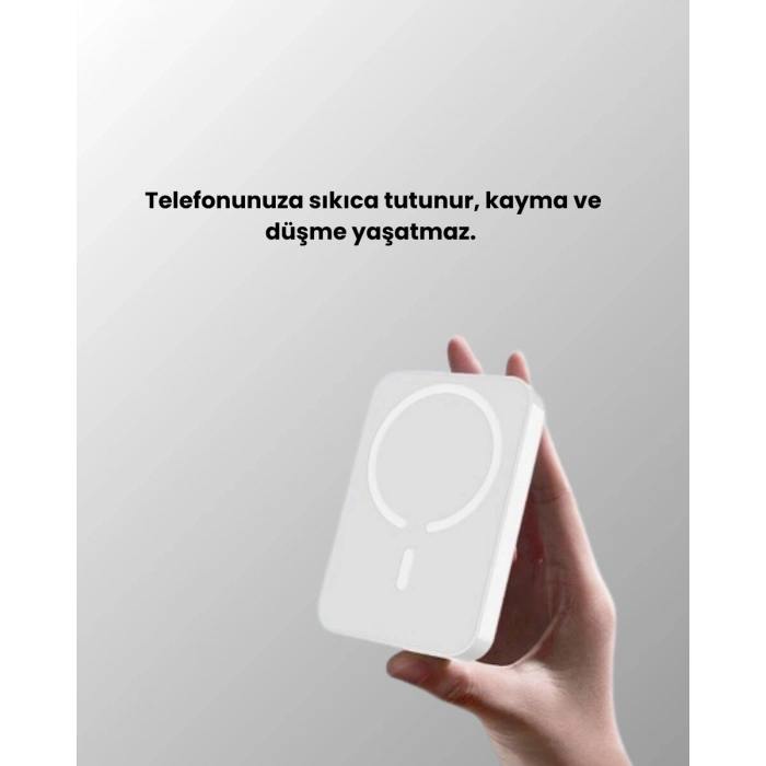 Kablosuz MagSafe Powerbank – iPhone Uyumlu 10000 mAh Isı Dağılımlı