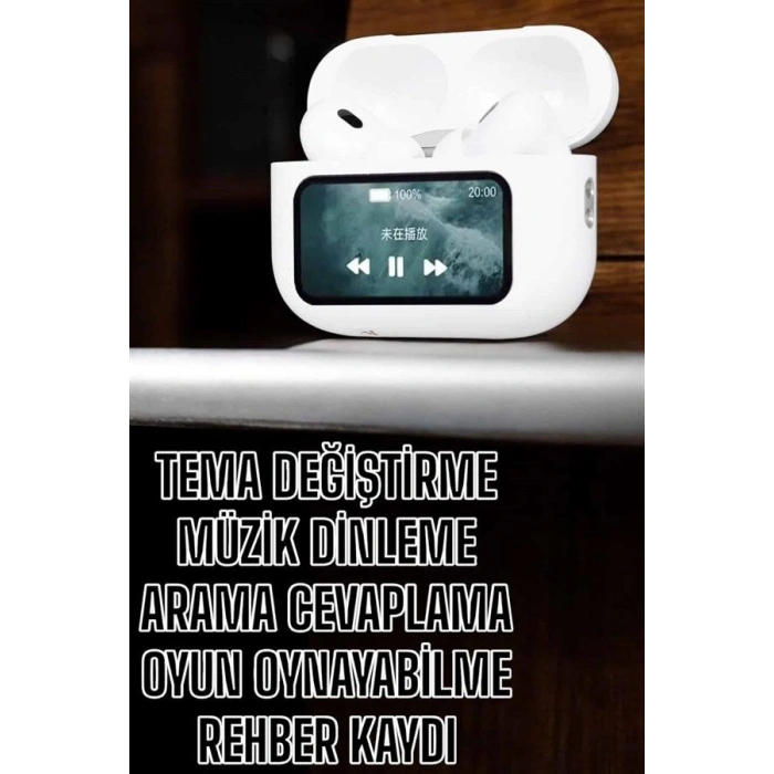 Kablosuz Yeni Nesil Bluetooth Bağlantılı Dokunmatik Ekranlı Kulak İçi Pro