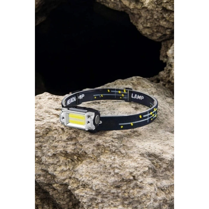 Kafa Lambası El Fenerli Kamp Lambası USB Şarjlı Esnek Lamba