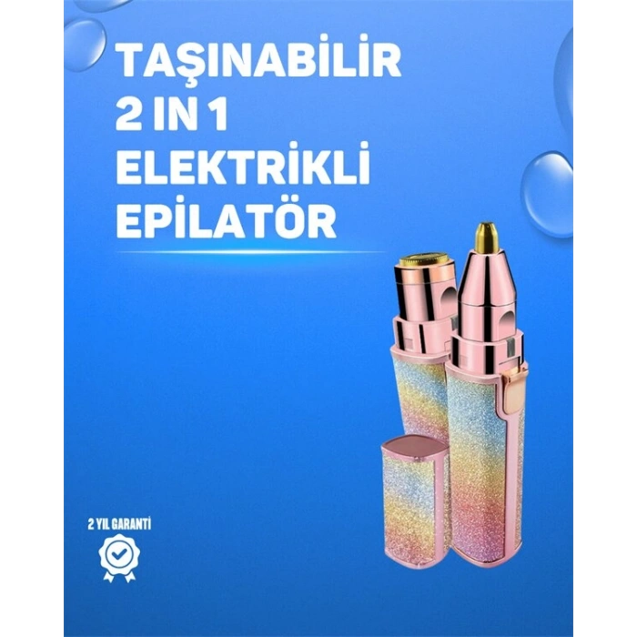 Kaş ve Yüz Epilation Aleti – Kolay Kullanımlı Portatif Shaver USB Şarjlı