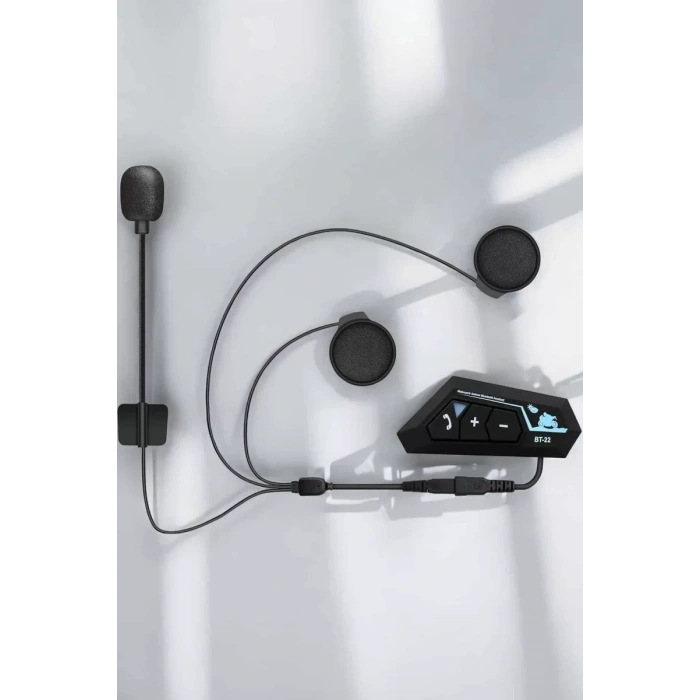 Kask Kulaklığı Motosiklet Intercom Interkom Dinleme Konuşma Özellikli Su Geçirmez