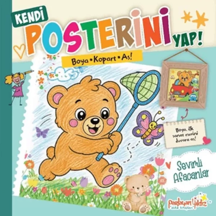 Kendi Posterini Yap! Boya Kopart As! Sevimli Afacanlar
