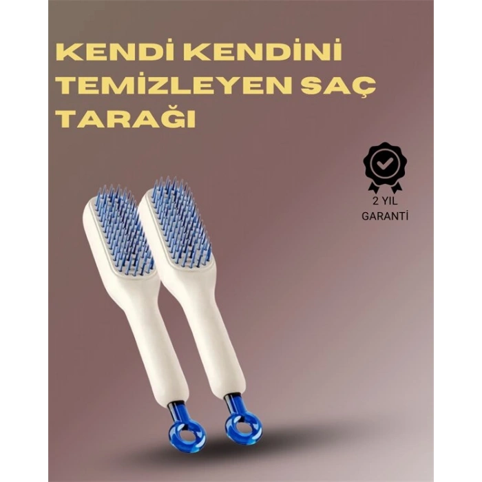 Kendini Temizleyen Masajlı Saç Tarağı – Anti-statik Ergonomik Tasarım