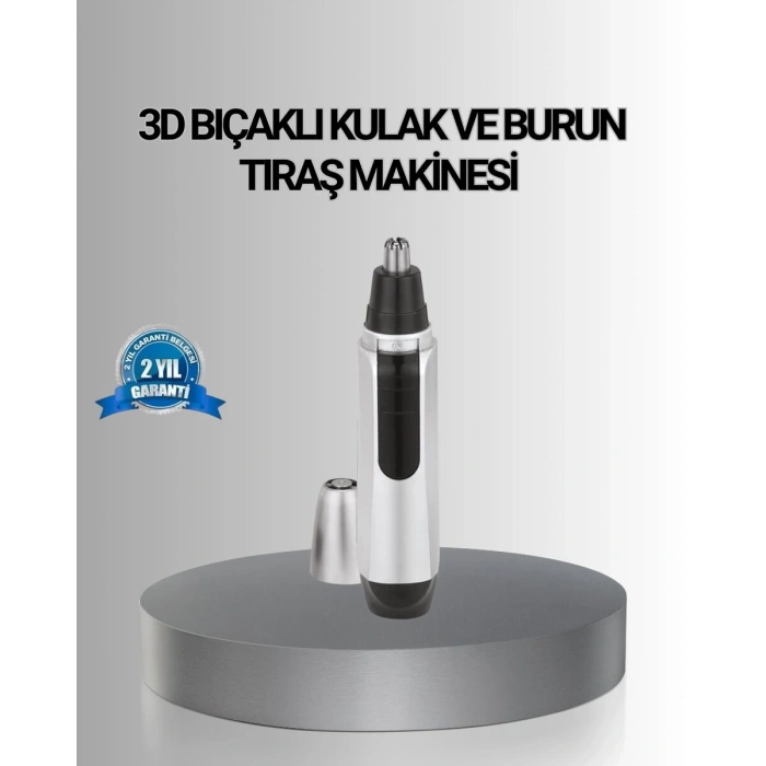 Kişisel Burun ve Kulak Tıraş Makinesi 3D Kavisli Bıçak ve Kompakt Tasarım