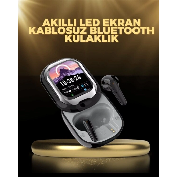 Kişiselleştirilebilir LED Ekranlı Bluetooth Kulaklık – Oyun & Müzik Modlu