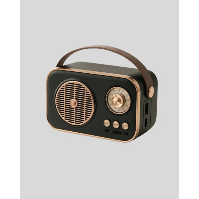 Klasik Retro Radyo – Bluetooth Destekli FM Özellikli Şarjlı Hoparlör
