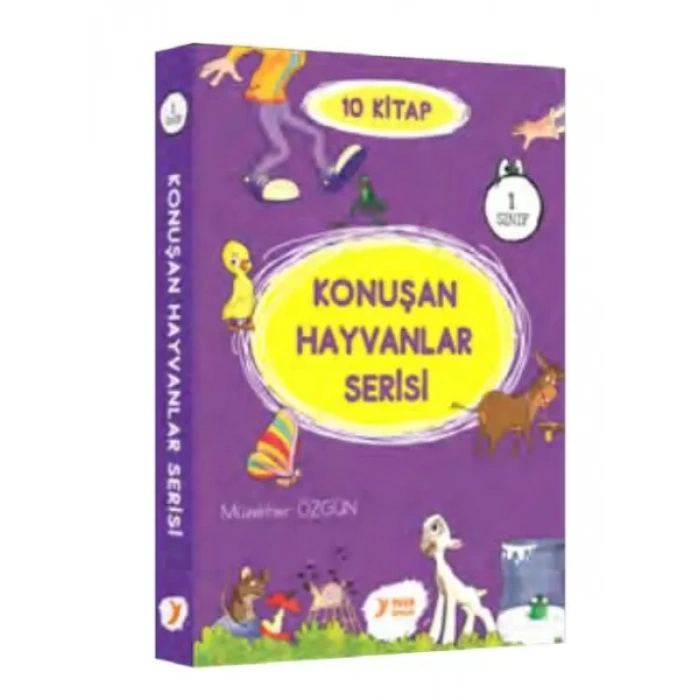 Konuşan Hayvanlar Serisi 1. Sınıf Renkli Heceli 10
