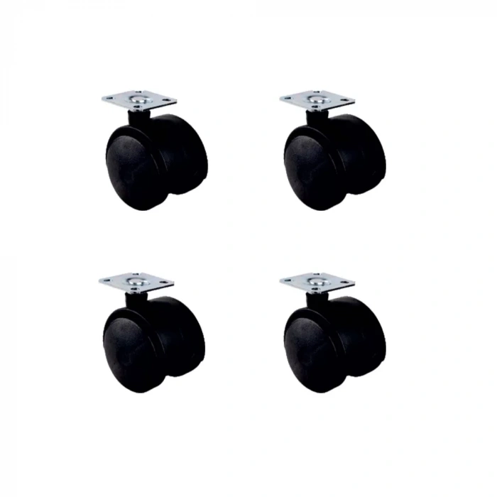 Küçük Plastik Tablalı Teker - 40 MM  HKS101 - 4 Adet